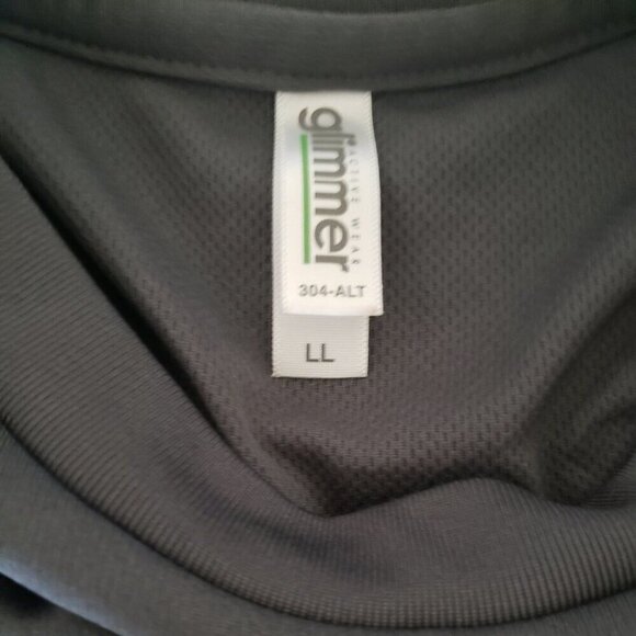 Glimmer Active Wear Men's Long Sleeve Gray Jersey Bullet Front - Yvng Ocho, Back - Picture 4 of 4